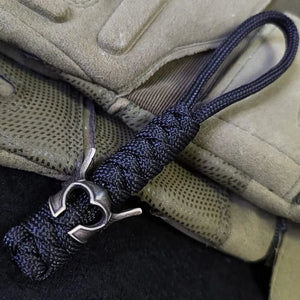 Planet Gates EDC Retro Paracord clasp Umbrella Rope Knight's helmet mask DIY Braided Knife Beads Lanyard Accessories Outdoor