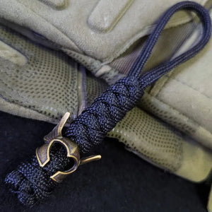 Planet Gates EDC Retro Paracord clasp Umbrella Rope Knight's helmet mask DIY Braided Knife Beads Lanyard Accessories Outdoor
