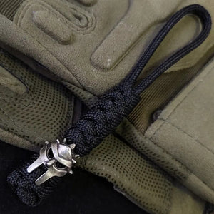 Planet Gates EDC Retro Paracord clasp Umbrella Rope Knight's helmet mask DIY Braided Knife Beads Lanyard Accessories Outdoor