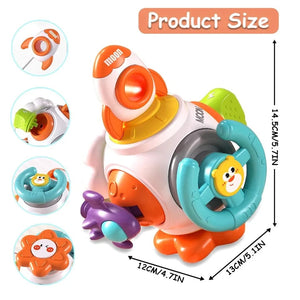 Planet Gates Educational Learning Montessori Toy Busy Cube Hand-on Ability Training Lock Box Fine Motor Skill Development Cube Toy for Kids