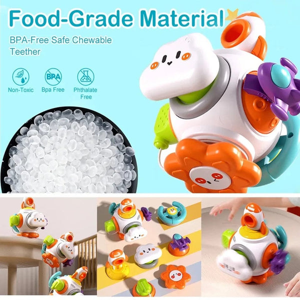 Planet Gates Educational Learning Montessori Toy Busy Cube Hand-on Ability Training Lock Box Fine Motor Skill Development Cube Toy for Kids