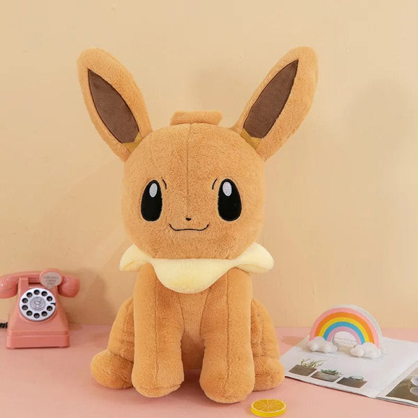 Planet Gates Eevee / 42cm Pokemon Eevee Soft Hug Series Stuffed Plush Doll Toy Vaporeon Eeveelution Flareon Jolteon Pet Elves Gift