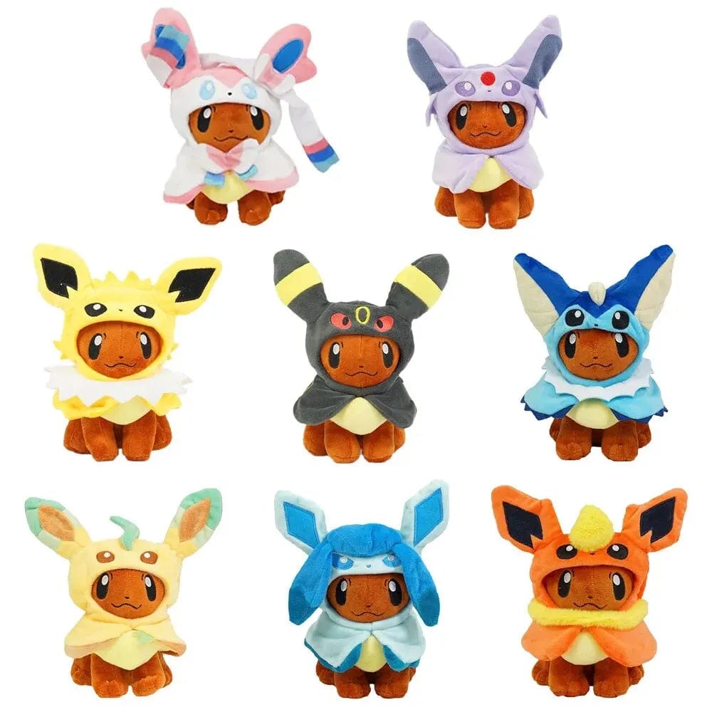 Planet Gates Eevee Cos Umbreon Espeon Jolteon Flareon Glaceon Vaporeon Sylveon Leafeon Plush Toy Stuffed Soft Cartoons All Star Collection