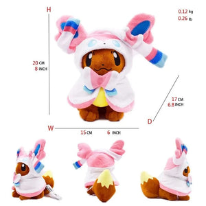 Planet Gates Eevee Cos Umbreon Espeon Jolteon Flareon Glaceon Vaporeon Sylveon Leafeon Plush Toy Stuffed Soft Cartoons All Star Collection