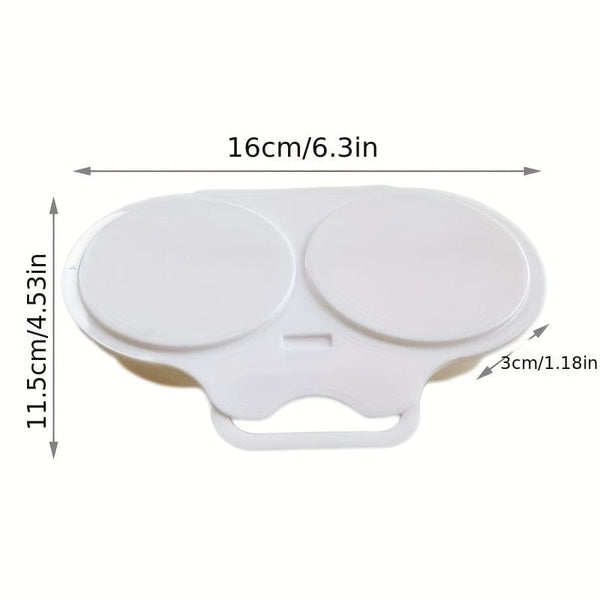 Planet Gates Egg Steamer 1pc Egg Poacher, Microwave Egg Steamer, Round Shape Plastic Egg Omelette Tools, Kitchen Supplies