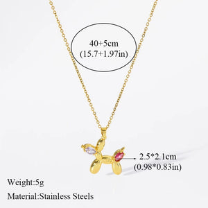 Planet Gates EILIECK 316L Stainless Steel Pearl Zircon Pendant Necklace For Women Girl Fashion Waterproof Collar Neck Chain Jewelry Gift