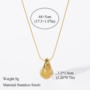 Planet Gates EILIECK 316L Stainless Steel Pearl Zircon Pendant Necklace For Women Girl Fashion Waterproof Collar Neck Chain Jewelry Gift