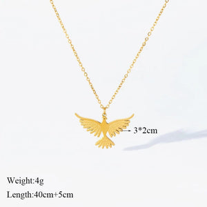 Planet Gates EILIECK 316L Stainless Steel Pearl Zircon Pendant Necklace For Women Girl Fashion Waterproof Collar Neck Chain Jewelry Gift