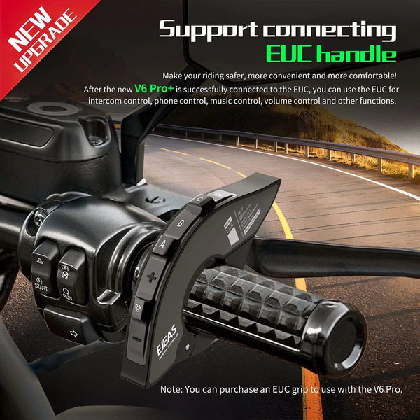 Planet Gates EJEAS V6 PRO+/PLUS Motorcycle Helmet Bluetooth Walkie Talkie 6 Rider Distance 800 Meters Waterproof IP67