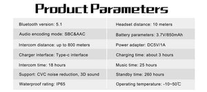 Planet Gates EJEAS V6 PRO+/PLUS Motorcycle Helmet Bluetooth Walkie Talkie 6 Rider Distance 800 Meters Waterproof IP67