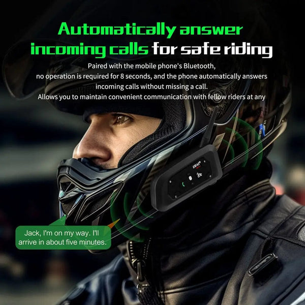 Planet Gates EJEAS V6 PRO+/PLUS Motorcycle Helmet Bluetooth Walkie Talkie 6 Rider Distance 800 Meters Waterproof IP67