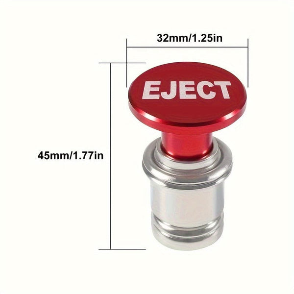 Planet Gates EJECT Fire Missiles Button Car Cigarette Lighter, 12 Volt Car Cigarette Lighter Replacement, Car Interior Decoration, Fits Most Vehicles