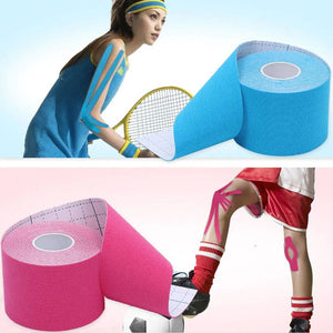 Planet Gates Elastic Tape Kinesiology Athletic Recovery Kneepad Sports Safety Muscle Pain Relief Knee Pads Support Gym Fitness Bandage