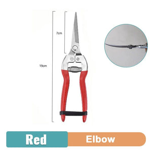 Planet Gates Elbow Red Garden Tools Secateurs Bonsai Shears Metal Gardening Scissor Pruning Tool Hand Cutter Fruit Picking Weed Household Potted 1PC