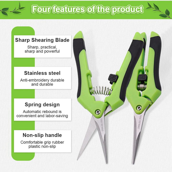 Planet Gates Elbow Red Garden Tools Secateurs Bonsai Shears Metal Gardening Scissor Pruning Tool Hand Cutter Fruit Picking Weed Household Potted 1PC