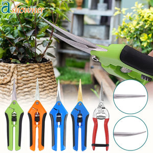 Planet Gates Elbow Red Garden Tools Secateurs Bonsai Shears Metal Gardening Scissor Pruning Tool Hand Cutter Fruit Picking Weed Household Potted 1PC