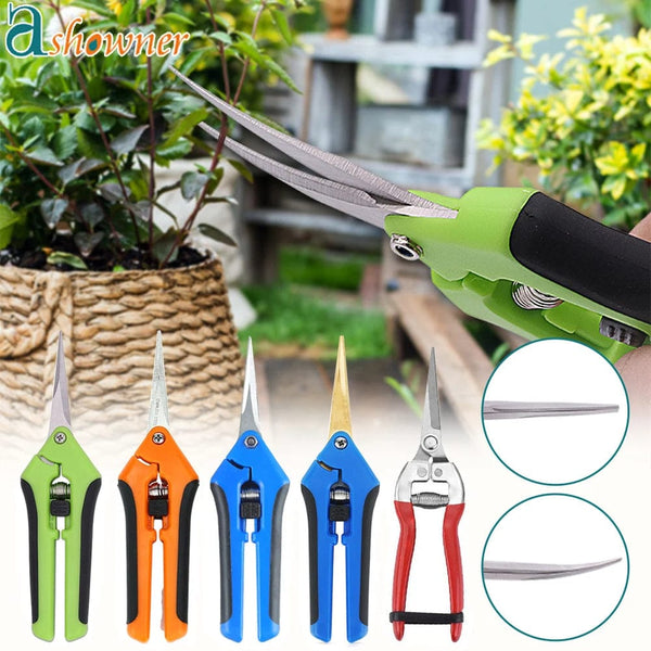 Planet Gates Elbow Red Garden Tools Secateurs Bonsai Shears Metal Gardening Scissor Pruning Tool Hand Cutter Fruit Picking Weed Household Potted 1PC