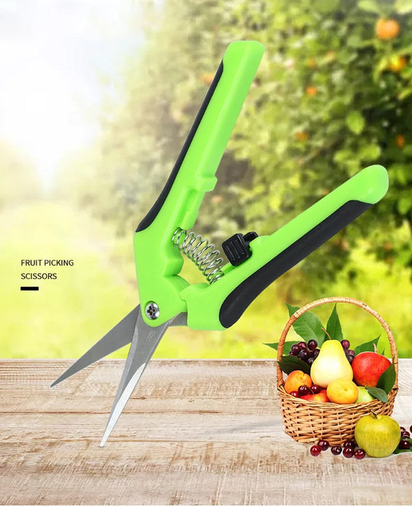 Planet Gates Elbow Red Garden Tools Secateurs Bonsai Shears Metal Gardening Scissor Pruning Tool Hand Cutter Fruit Picking Weed Household Potted 1PC