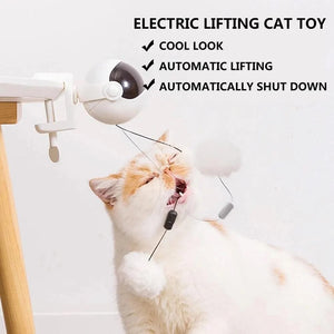 Planet Gates electric ball Electronic Motion Cat Toy YoYo Lifting Ball Electric Flutter Interactive Cat Teaser Toy Rotating Interactive Puzzle Pet Toy