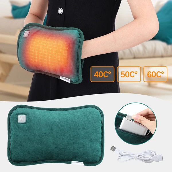 Planet Gates Electric Hand Warmer USB Winter Heater Soft Flannel Washable Foot Hand Warming Bag Pocket Belly Heating Pad For Home Office
