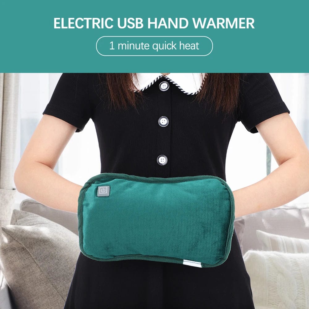 Planet Gates Electric Hand Warmer USB Winter Heater Soft Flannel Washable Foot Hand Warming Bag Pocket Belly Heating Pad For Home Office