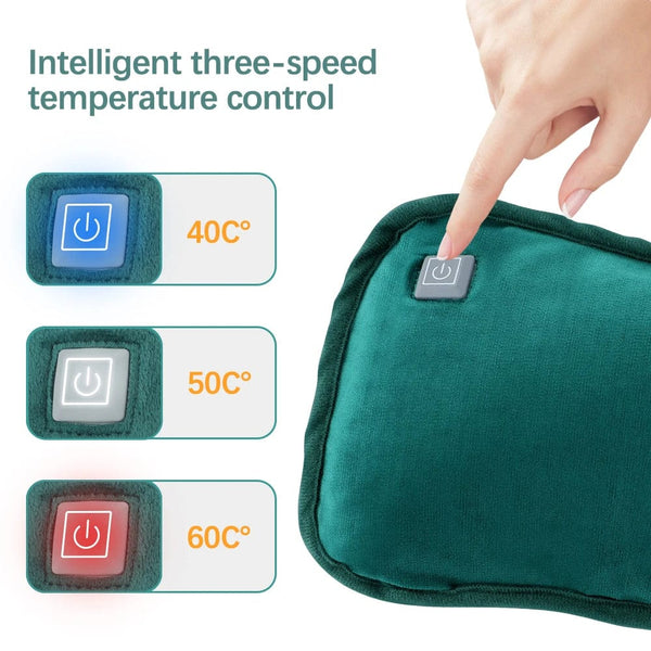 Planet Gates Electric Hand Warmer USB Winter Heater Soft Flannel Washable Foot Hand Warming Bag Pocket Belly Heating Pad For Home Office