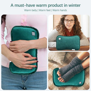 Planet Gates Electric Hand Warmer USB Winter Heater Soft Flannel Washable Foot Hand Warming Bag Pocket Belly Heating Pad For Home Office