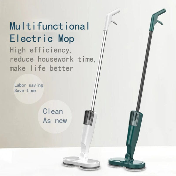 Planet Gates Electric Mop Dual-Motor Low Noise Electric Spin Mop with Water Tank USB Charging Cordless Handheld Mops Floor Cleaning Tool