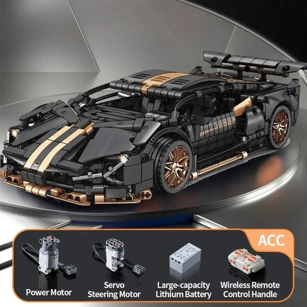 Planet Gates Electric no box 67129 Car MOC 1280pcs Building Blocks Car and Construction Toy Adult Collectible Cars Set to Build 1:14 Scale Sports Car Model