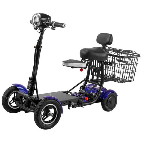 Planet Gates Electric Scooter For Disabled Four Wheel Electric Scooters Dual Motor 250W Mobility Scooter Foldable For Elderly