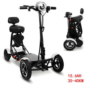 Planet Gates Electric Scooter For Disabled Four Wheel Electric Scooters Dual Motor 250W Mobility Scooter Foldable For Elderly
