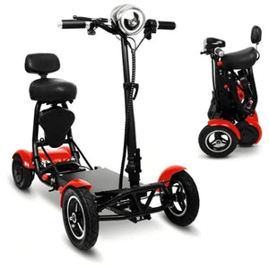Planet Gates Electric Scooter For Disabled Four Wheel Electric Scooters Dual Motor 250W Mobility Scooter Foldable For Elderly