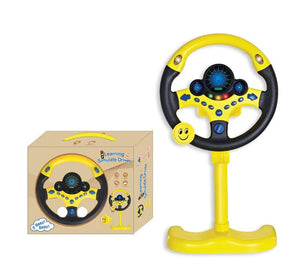 Planet Gates Electric Simulated Driving Steering Three-Dimensional Portable Wheel Copilot Toy Light And Sound Educational Children's Gifts
