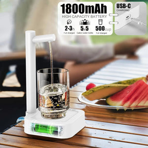Planet Gates Electric Water Gallon Bottle Pump 19 Liters Desktop Portable Water Pump Automatic Water Dispenser Pump Rechargeable Water Pump
