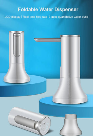 Planet Gates Electric Water Gallon Bottle Pump Automatic Water Dispenser Pump 19 Liters Foldable Desktop Water Bottle Pump H3 Rechargeable