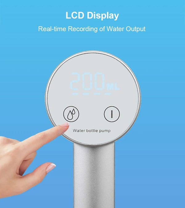 Planet Gates Electric Water Gallon Bottle Pump Automatic Water Dispenser Pump 19 Liters Foldable Desktop Water Bottle Pump H3 Rechargeable