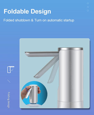 Planet Gates Electric Water Gallon Bottle Pump Automatic Water Dispenser Pump 19 Liters Foldable Desktop Water Bottle Pump H3 Rechargeable