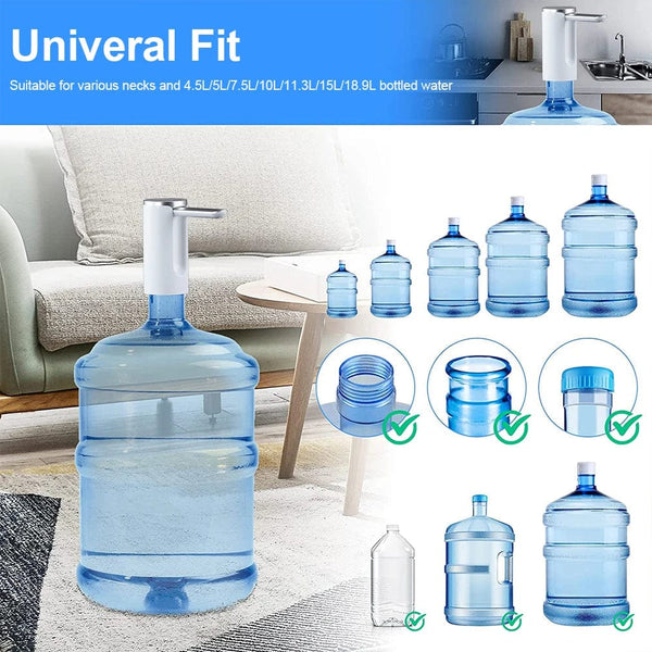 Planet Gates Electric Water Gallon Bottle Pump Automatic Water Dispenser Pump 19 Liters Foldable Desktop Water Bottle Pump H3 Rechargeable