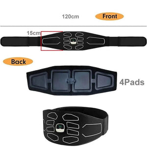 Planet Gates Electronic EMS Muscle Stimulator Abdominal Toning Belt With Remote Control Ab Trainer Fitness Equipment For Home USB Recharge