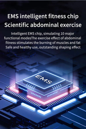 Planet Gates Electronic EMS Muscle Stimulator Abdominal Toning Belt With Remote Control Ab Trainer Fitness Equipment For Home USB Recharge