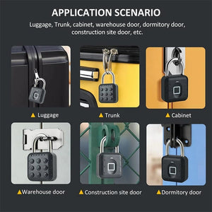 Planet Gates Electronic Lock Tuya Bluetooth Fingerprint Padlock Digital Luggage Lock APP Temporary Password Remotely IP67 Decompression Toys