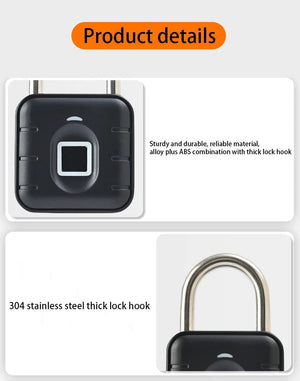 Planet Gates Electronic Lock Tuya Bluetooth Fingerprint Padlock Digital Luggage Lock APP Temporary Password Remotely IP67 Decompression Toys