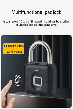 Planet Gates Electronic Lock Tuya Bluetooth Fingerprint Padlock Digital Luggage Lock APP Temporary Password Remotely IP67 Decompression Toys