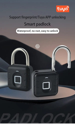Planet Gates Electronic Lock Tuya Bluetooth Fingerprint Padlock Digital Luggage Lock APP Temporary Password Remotely IP67 Decompression Toys