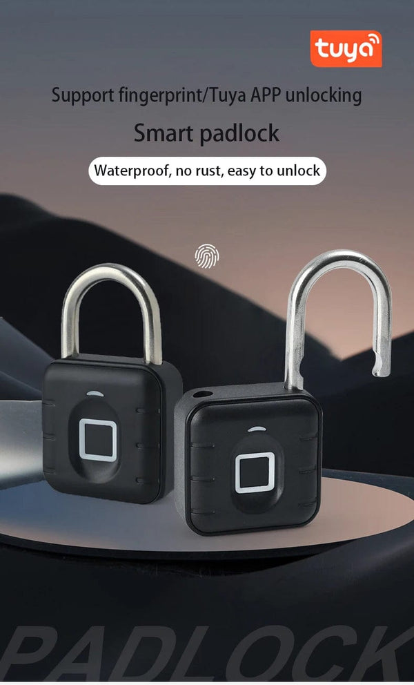 Planet Gates Electronic Lock Tuya Bluetooth Fingerprint Padlock Digital Luggage Lock APP Temporary Password Remotely IP67 Decompression Toys