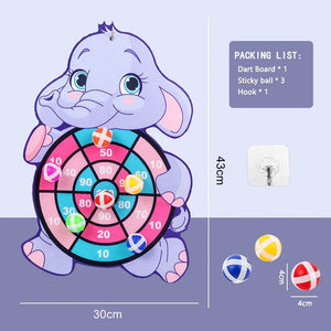 Planet Gates Elephant Montessori Throw Sport Shooting Target Sticky Ball Dartboard Basketball Board Games Educational Children Indoor Outdoor Game Toy