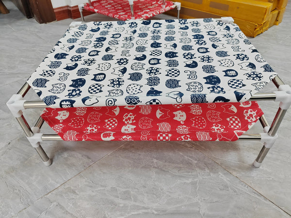 Planet Gates Elevated Bed for Dog Cat Folding Pet Camping Bed Cat House Portable Removable Washable Four Seasons Dog Kennel Puppy Beds