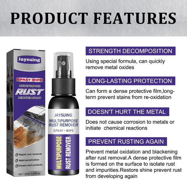 Planet Gates Eliminate Rust Instantly with 1 Pc Rust Cleaner Spray - Car Maintenance Made Easy!