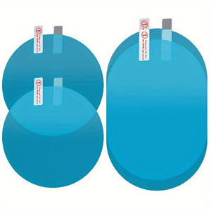 Planet Gates Ellipse 135*95mm / 2pcs 2pcs Car Rain Film, Reflective Mirror Anti-fog Nano Anti-fog Film Water Repellent Rearview Mirror Rainproof Sticker