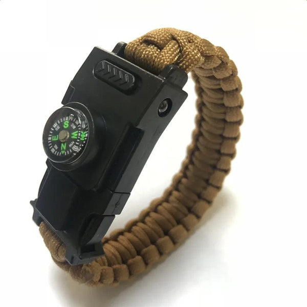 Planet Gates Emergency Paracord 550 4mm Led Lights Camping Rope Parachute Cord Bracelet Survival Multifunction outdoor tools Camping survival